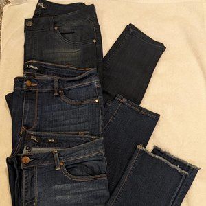 LOT of 3 JEANS -1822 Jeans and D.Jeans Size 12 Stretch Jeans excellent condition